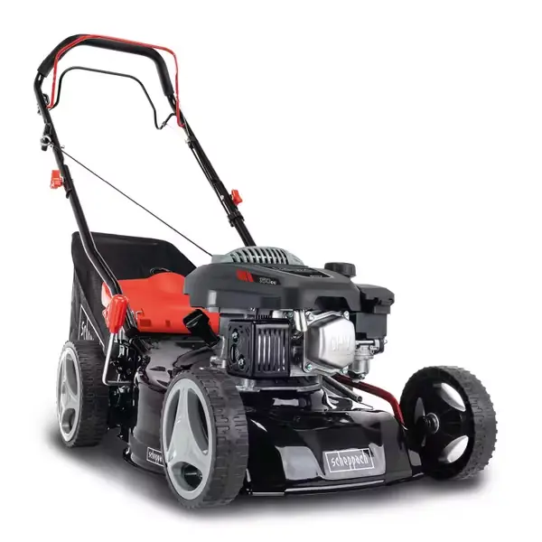 Benzin Rasenmäher MS150-42E Scheppach - 3,5 PS | 42cm Schnittbreite | E-Start | Radantrieb | inkl. Akku & Ladegerät Neuheit
