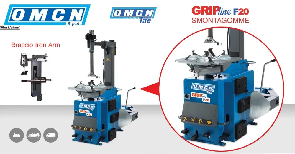Smontagomme GRIP Line F20 OMCN + BRACCIO IRON ARM Jetzt Bestellen
