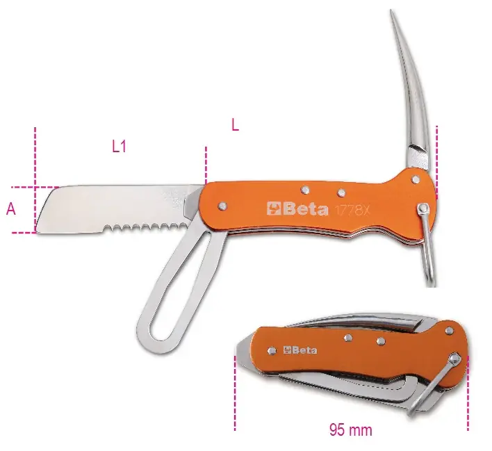 Garantierte Lieferung Coltello nautica INOX Beta 1778X