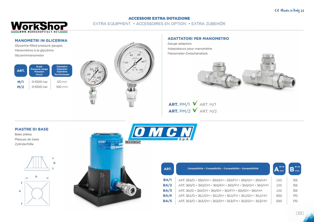 Bestseller Accessori per pompe idrauliche e pistoni OMCN