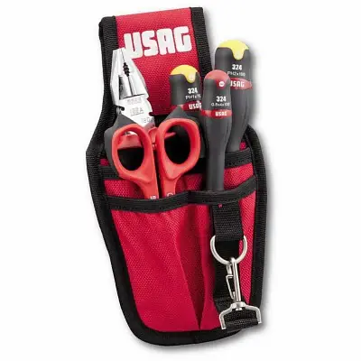 Preis Gesenkt Set utensili Usag 007 MI in tasca tessuto 5 attrezzi