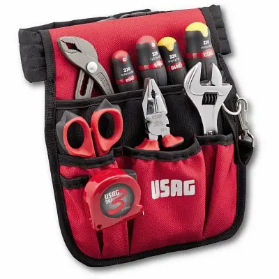 Set utensili Usag 007 MLI in tasca tessuto 9 attrezzi Online Kaufen