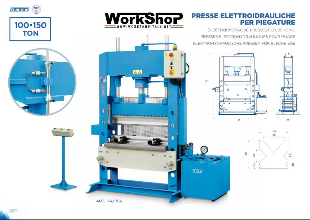 Presse elettroidrauliche OMCN per piegature da 100 a 150 Ton. Neue Kollektion