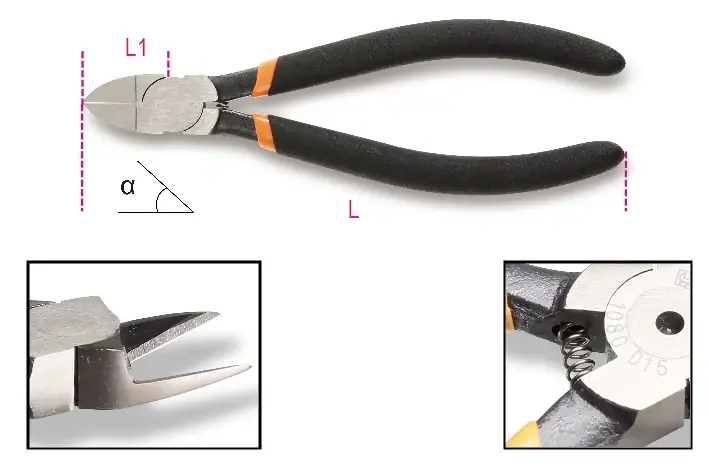 Tronchesi a taglienti diagonali rasi Beta 1080D Preisreduziert