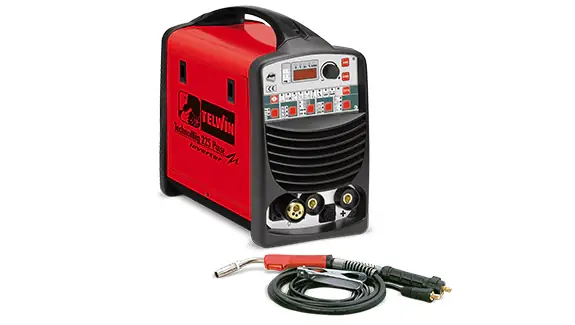 Schneller Versand Saldatrice inverter a filo Telwin TECHNOMIG 225 PULSE 230V + ACC.