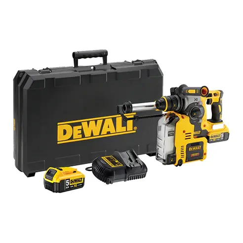 Tassellatore DeWalt 18V XR 5.0AH con sistema di aspirazione DCH275P2 Ausverkauf