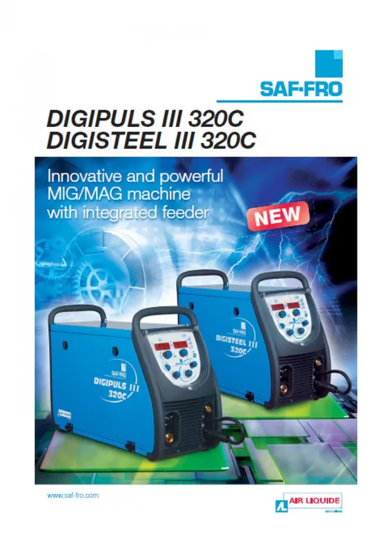 Saldatrice filo continuo DIGISTEEL III 320C SAF FRO + TORCIA WMT2 36A 4M Must-Have