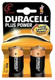 Günstig Pile alcaline Duracell plus power mezza torcia C