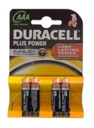 Pile alcaline Duracell plus power "duralock" mini stilo AAA Abverkauf