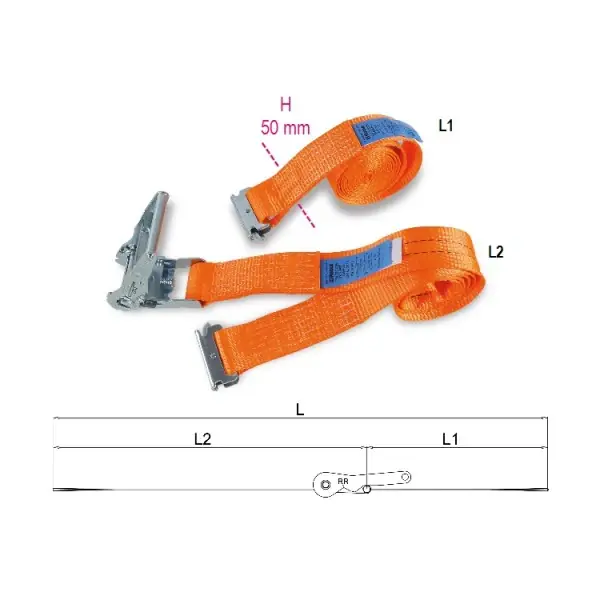 Direkt Vom Hersteller Cinghie di ancoraggio Beta Robur 8182E 50mm