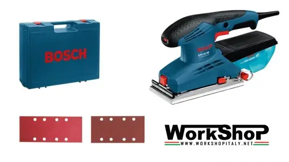 Nur Heute Levigatrice orbitale GSS 23 A Bosch Professional + set carte abrasive