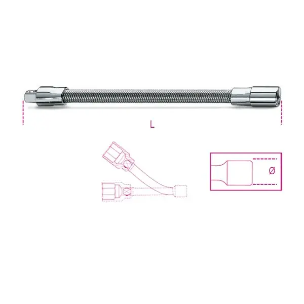 Prolunga flessibile Beta 1/4" 900FL Zertifiziert