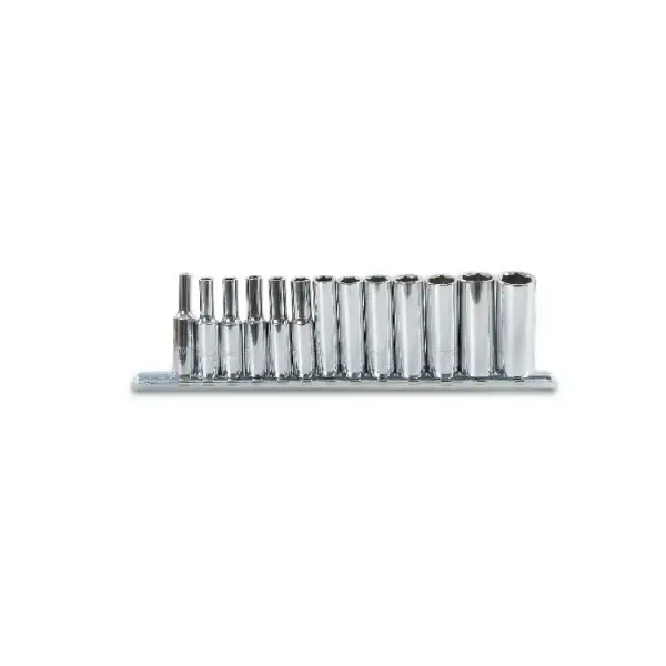 Echt Set bussole 1/4" poligonale Beta 900L/SB13 lunghe