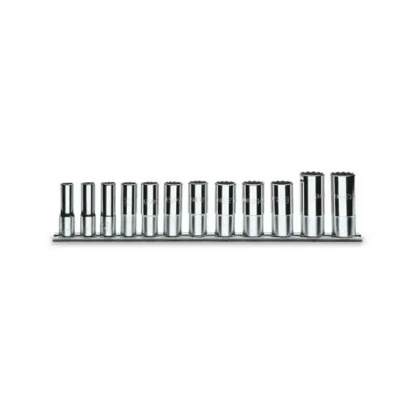 Preis Gesenkt Set bussole poligonali 3/8" POLLICI Beta 910ASL/SB12 Lunghe