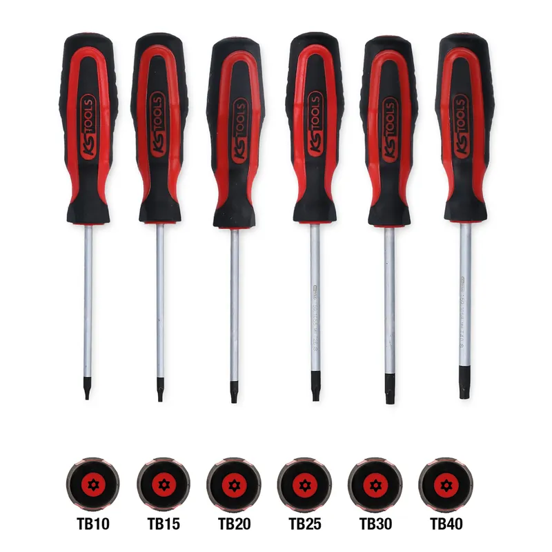 ERGOTORQUEplus Schraubendreher-Satz, 6-tlg, Torx mit Bohrung Expressversand