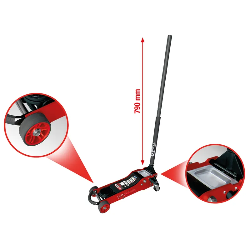 Echt SlimPOWER Hydraulischer Alu-Wagenheber 2 t