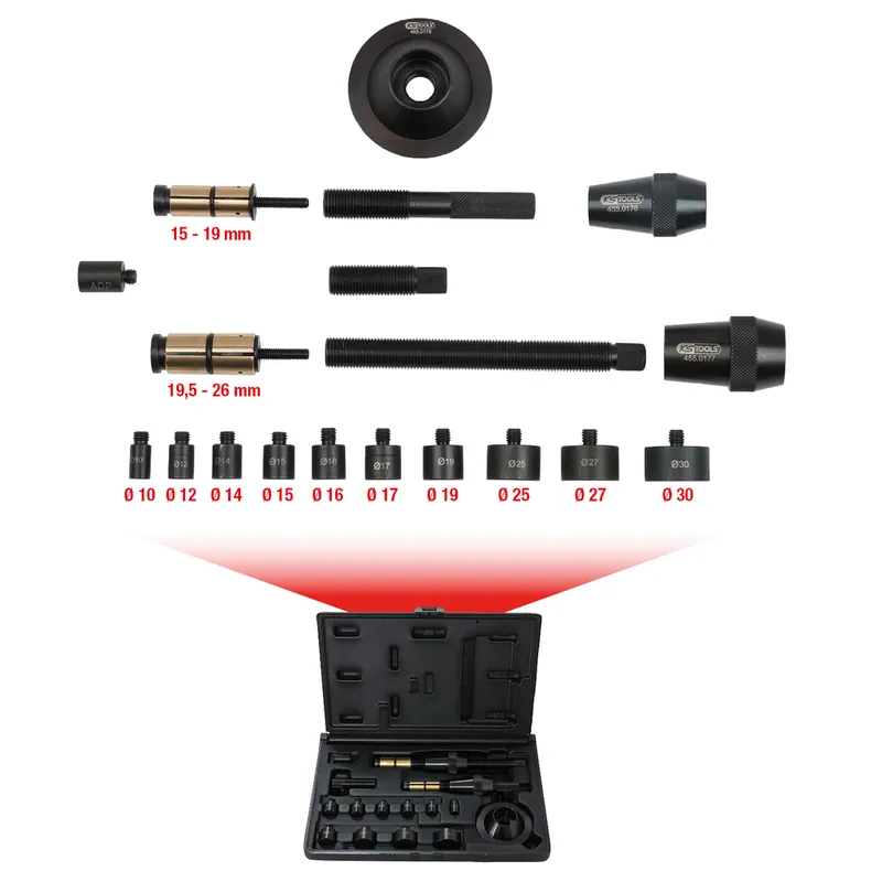 Universal-Kupplungs-Zentrier-Werkzeug-Satz Ø 15,0 26,0 mm, 19-tlg Sonderaktion