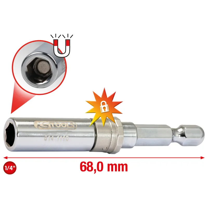 1/4" Auto-Slimlock Schnellwechsel-Bithalter, 65mm Rabatt