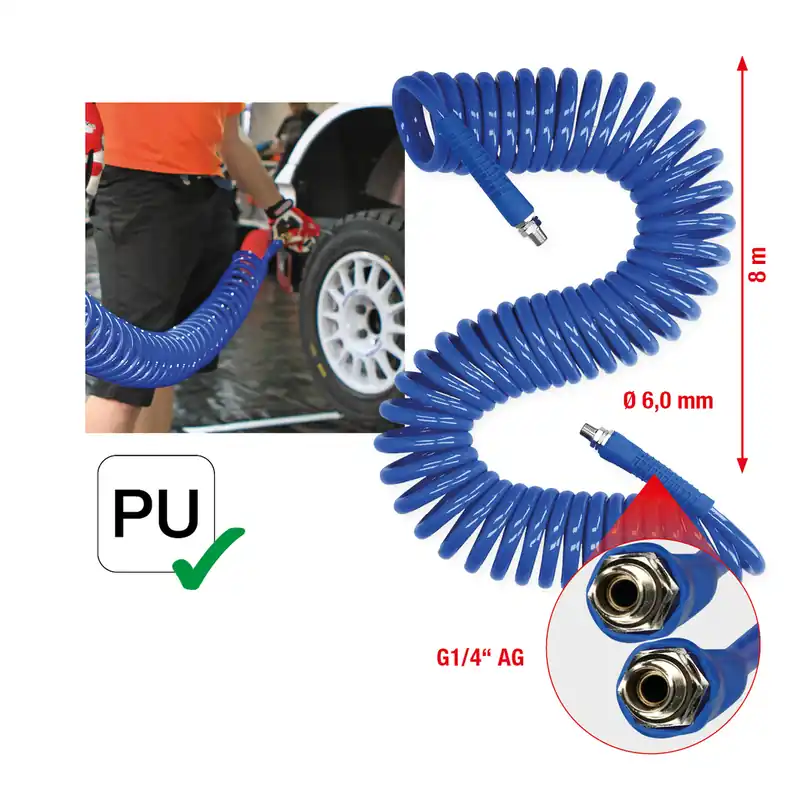 PU-Druckluft-Spiralschlauch Günstig
