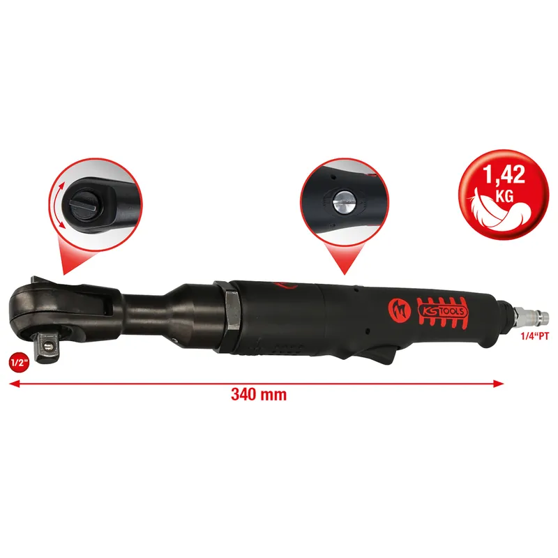 Neuheit 3/8" MONSTER Hochleistungs-Druckluft-Umschaltratsche