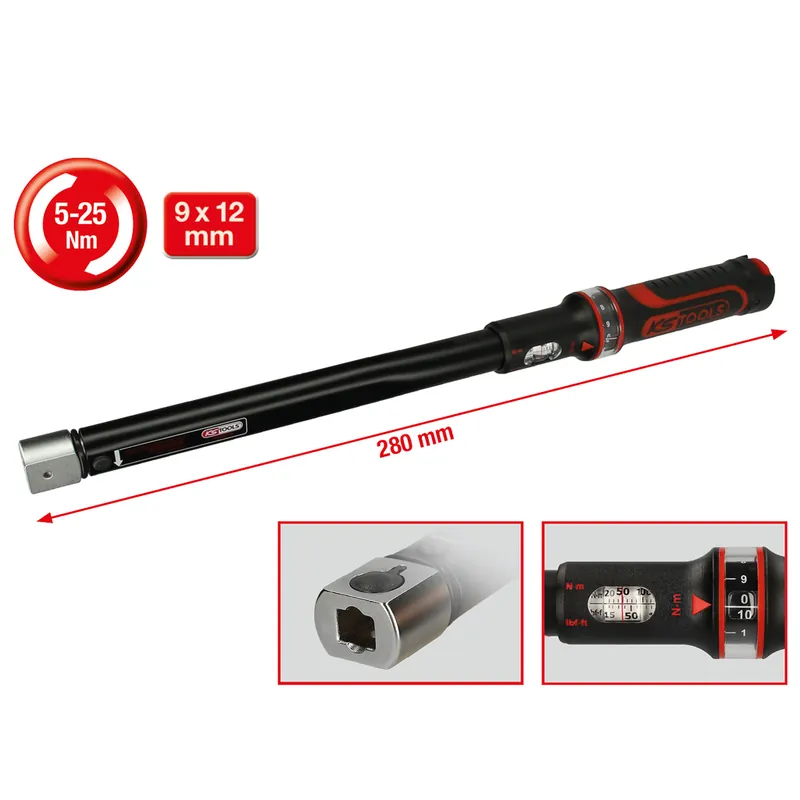 ERGOTORQUE®precision Drehmomentschlüssel mit Einsteck-Werkzeugaufnahme Markenware