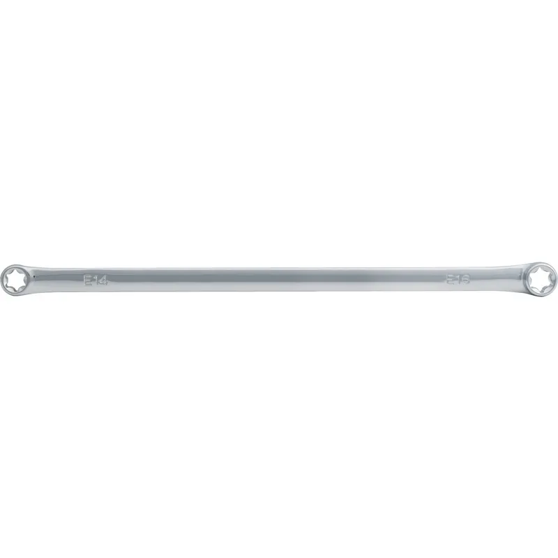 Kracherpreis CHROMEplus® Torx-E-Doppel-Ringschlüssel, extra lang