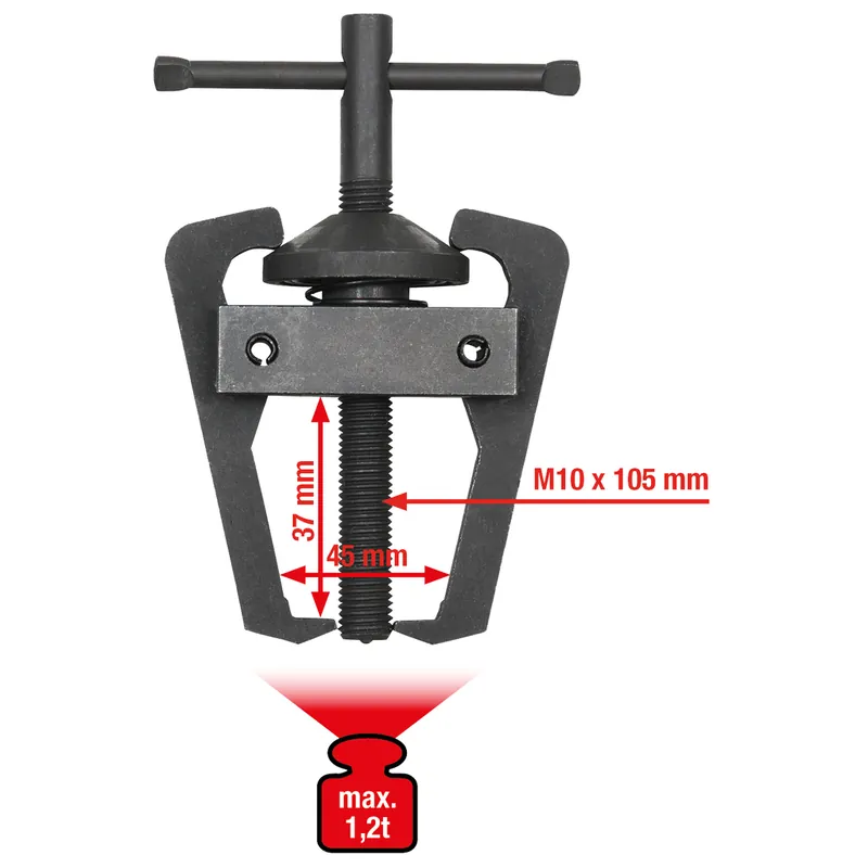 Polklemmen-Wischarm-Abzieher 2armig,45mm Neu Im Sortiment